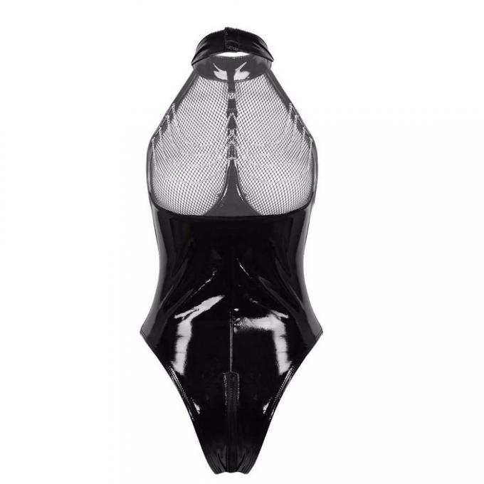 Mesh Lingerie Sex Babydoll Erotic en cuir sexy érotique Teddy Corset Zipper Sexy Lingerie