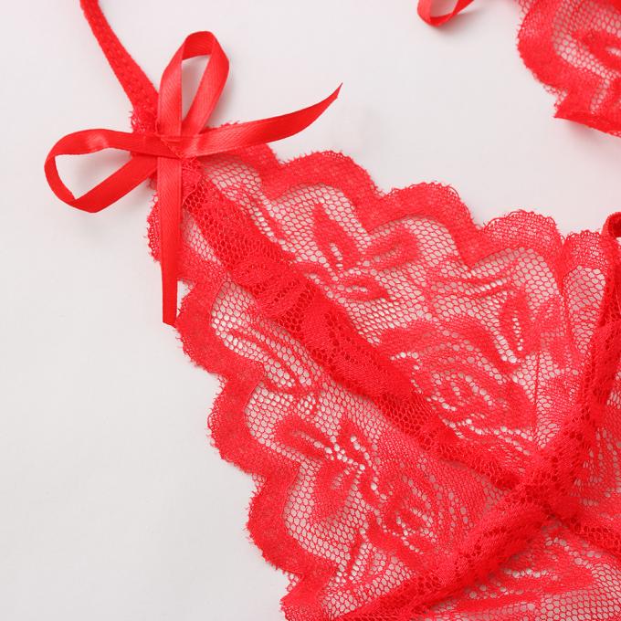 Lingerie sexy à trois points de perspective en un seul morceau de 2020 dentelles