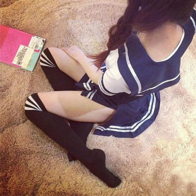 Lingerie sexy de femmes du ′ s d'uniformes de Cosplay d'école de fille d'uniformes de fille fendue européenne et américaine d'école