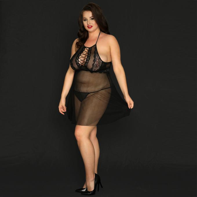 Sous-vêtements sexy de grande taille de vente chauds de haute qualité de ′ des dames Fioyia033