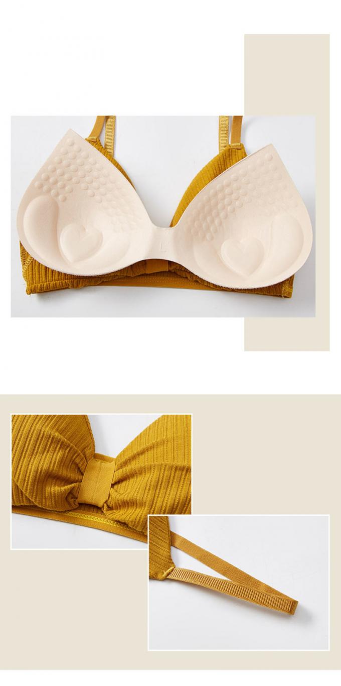 Lingerie de sous-vêtements de coton, respirable et démontable confortable de mousse de protection de sports de soutien-gorge