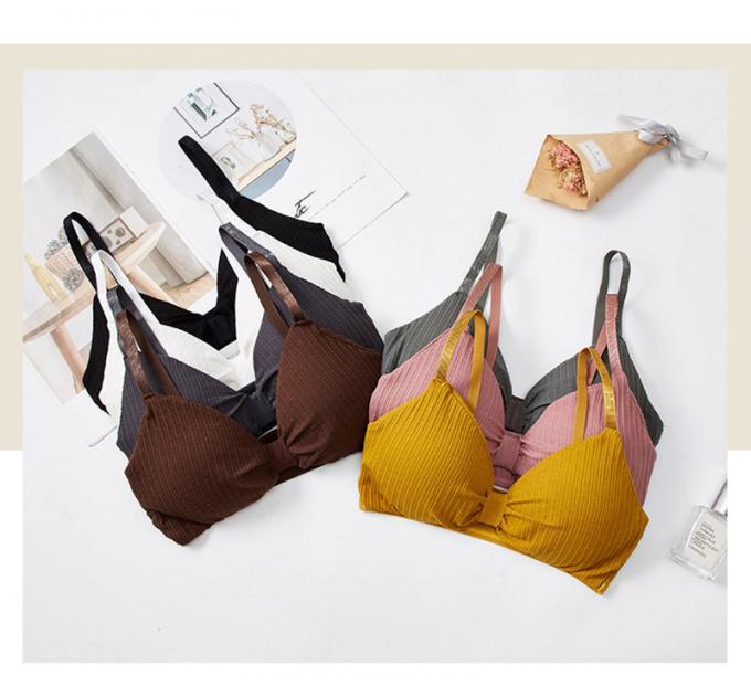 Lingerie de sous-vêtements de coton, respirable et démontable confortable de mousse de protection de sports de soutien-gorge