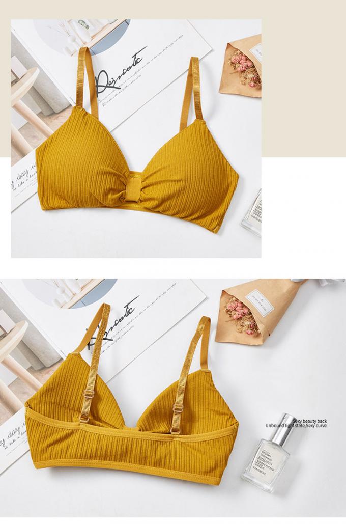 Lingerie de sous-vêtements de coton, respirable et démontable confortable de mousse de protection de sports de soutien-gorge
