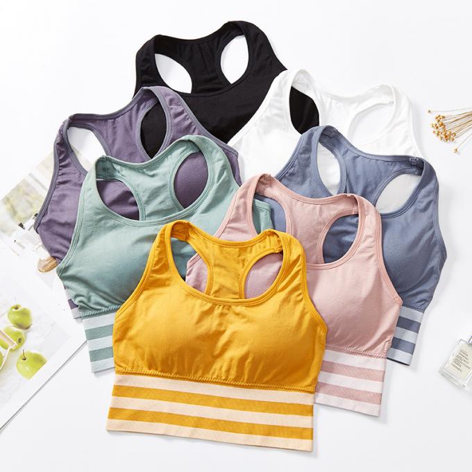 Lingerie de sous-vêtements de coton, respirable et démontable confortable de mousse de protection de sports de soutien-gorge