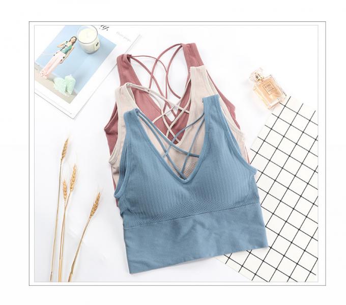 Lingerie de sous-vêtements de coton, respirable et démontable confortable de mousse de protection de sports de soutien-gorge