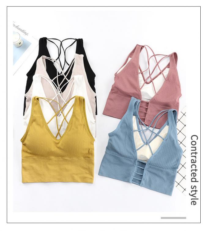 Lingerie de sous-vêtements de coton, respirable et démontable confortable de mousse de protection de sports de soutien-gorge