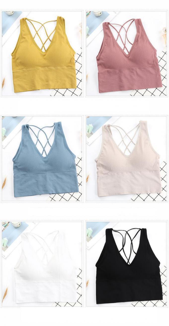 Lingerie de sous-vêtements de coton, respirable et démontable confortable de mousse de protection de sports de soutien-gorge