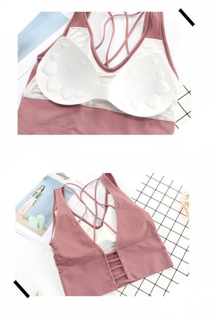 Lingerie de sous-vêtements de coton, respirable et démontable confortable de mousse de protection de sports de soutien-gorge