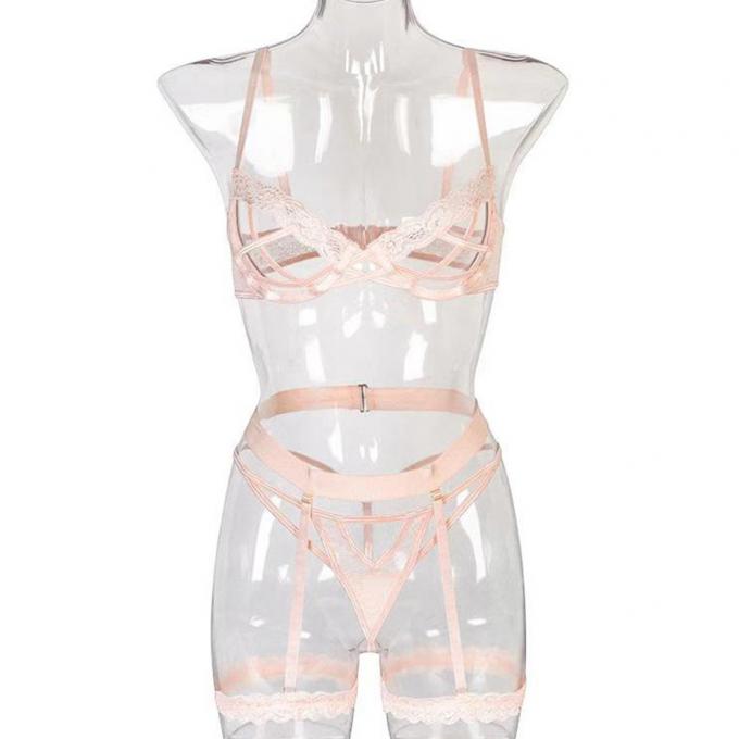 Les soutiens-gorge et les culottes sexy ont placé la cavité de sous-vêtements les culottes que sexy ont placé l'habillement de corps pour la lingerie de sexe