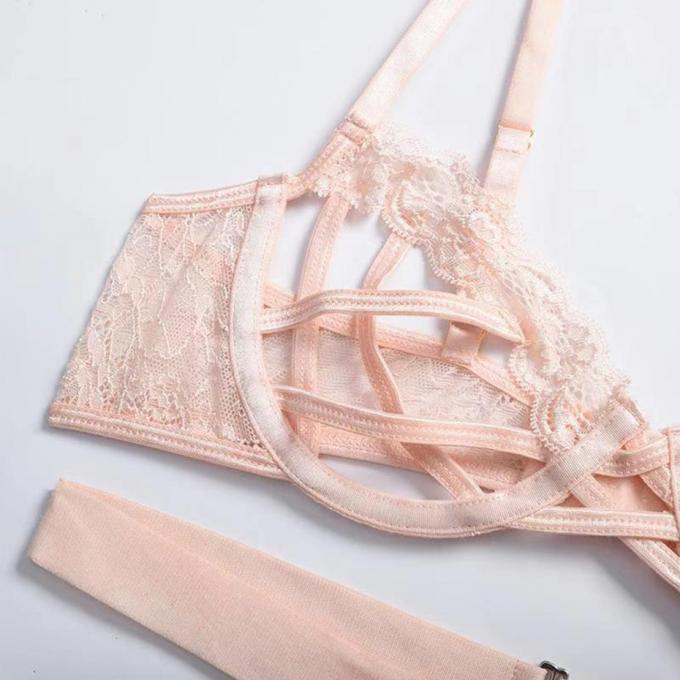 Les soutiens-gorge et les culottes sexy ont placé la cavité de sous-vêtements les culottes que sexy ont placé l'habillement de corps pour la lingerie de sexe
