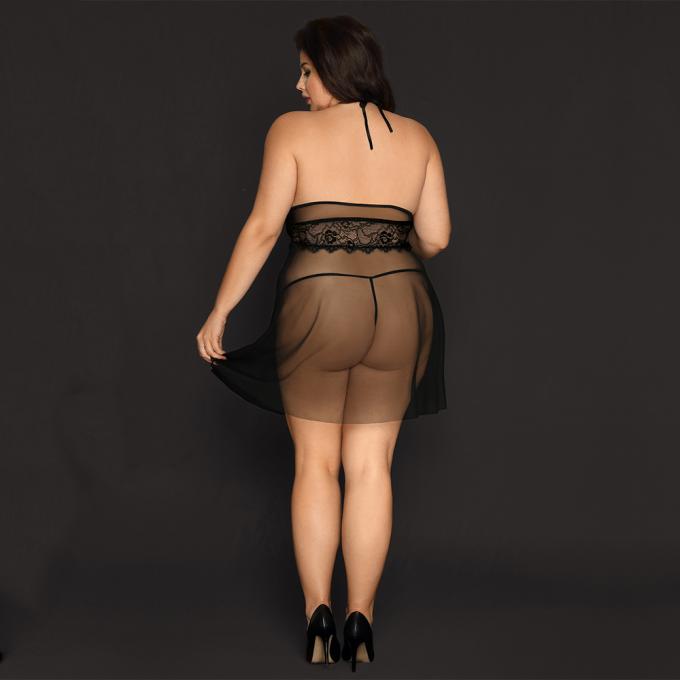 Jupe de grande taille sexy de sommeil du ′ S Leepcoat de femmes de lingerie de nouveaux pyjamas de dentelle