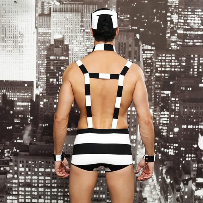 Les costumes de jeu du rôle des hommes équipent le prisonnier sexy érotique chaud Cosplay pour la lingerie du ′ s de l'homme