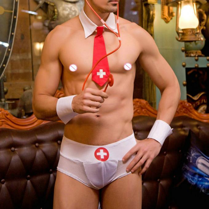 Docteur sexy Erotic Costumes d'amant d'hommes du ′ s de fantaisie séduisante chaude de lingerie pour le mâle avec tous les accessoires 9813
