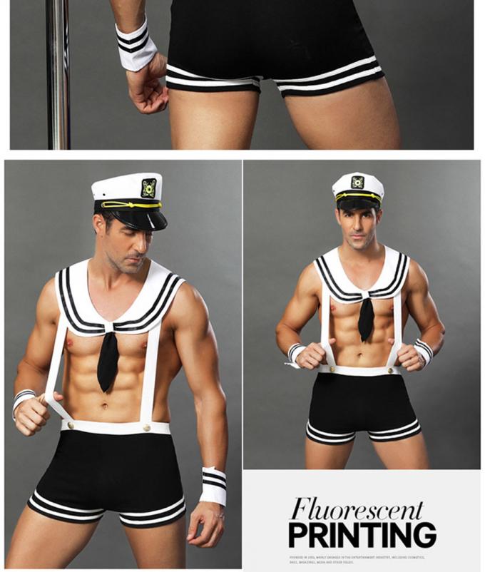 Le marin sexy Uniform Cosplay Lingerie du ′ s d'hommes réglé pour le jeu de rôle de sexe adapte à des vêtements de nuit de nuit