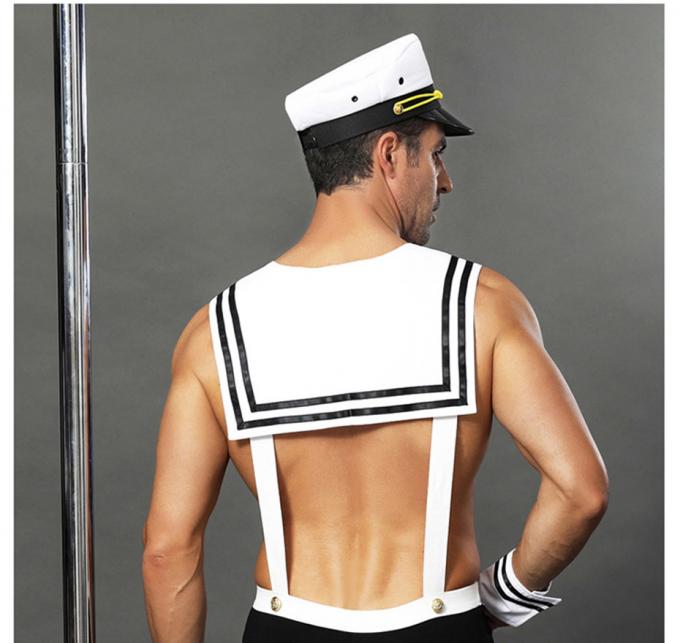 Le marin sexy Uniform Cosplay Lingerie du ′ s d'hommes réglé pour le jeu de rôle de sexe adapte à des vêtements de nuit de nuit