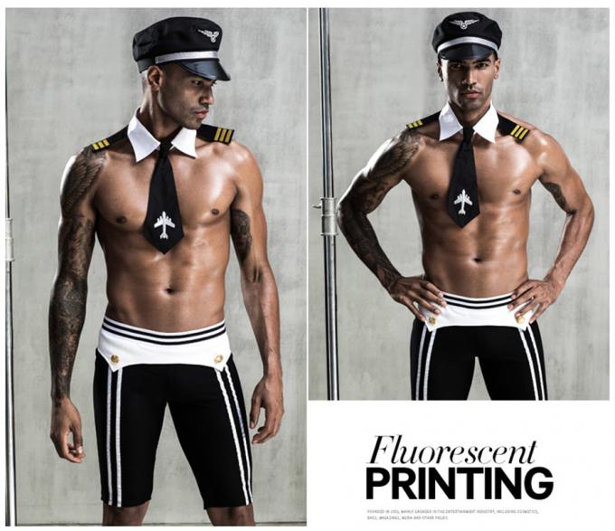 La lingerie uniforme sexy de Cosplay de sous-vêtements d'hommes de porno a placé les costumes érotiques chauds