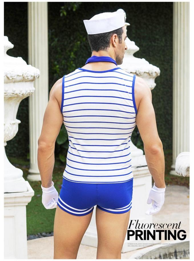 Le porno érotique chaud de combinaison d'Uniform Cosplay Lingerie d'hommes de marin sexy du ′ s costume des vêtements de nuit
