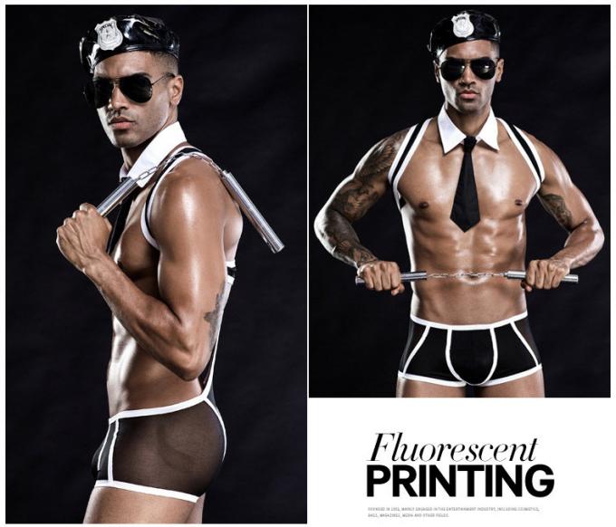 Sous-vêtements uniformes sexy de combinaison de Cosplay d'ensemble de lingerie du ′ s d'hommes
