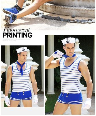 Marin sexy Moon Costume Bodysuit de Cosplay Sleeveless Sexy de marin de couleur mélangée