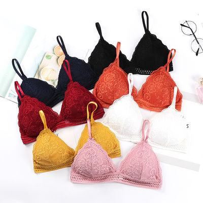 La culotte sexy sans couture de soutien-gorge de sous-vêtements place le nylon en nylon solide du Spandex V