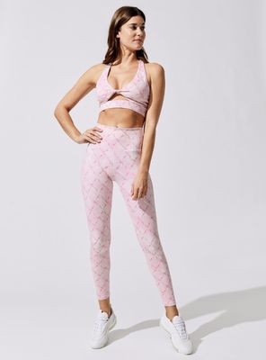 Le hauts soutien-gorge et pantalon de sports de chanvre de pantalon de séance d'entraînement de Waisted de léopard en nylon ont placé 2 PCs