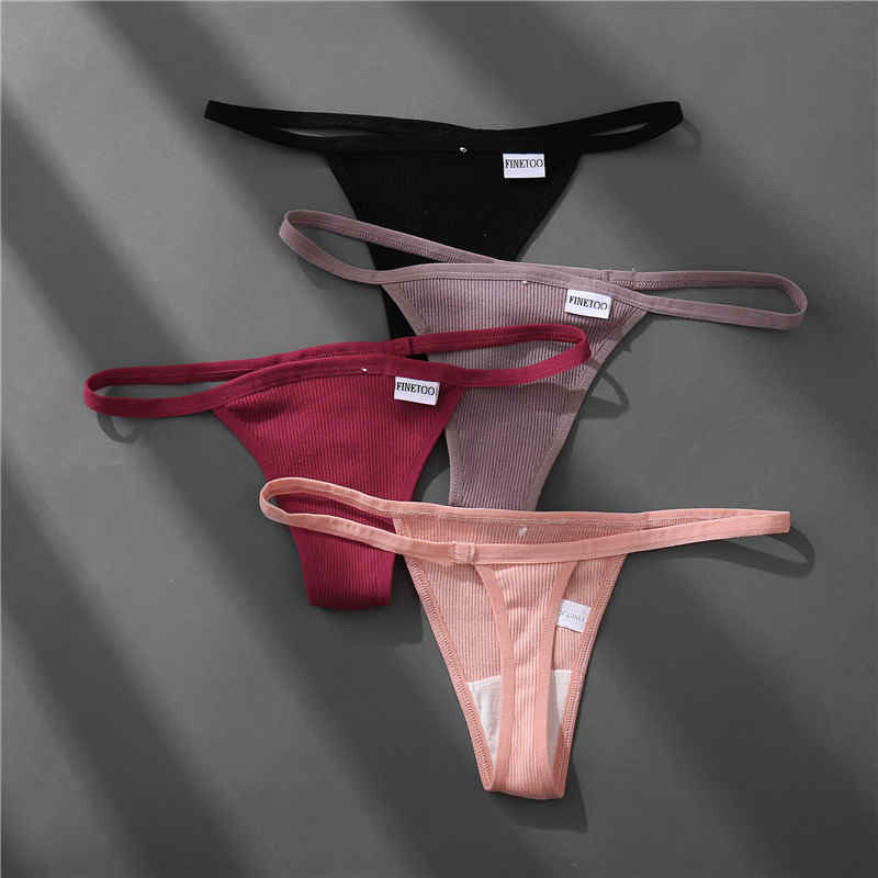 Les dessous sexy respirables 50kg 60kg T sexy de coton halètent Madame Thongs de femmes