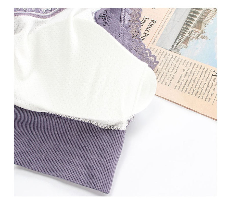 culottes sans couture de dentelle de coton de grands soutiens-gorge en nylon de dames de 85D 75B 80A florales