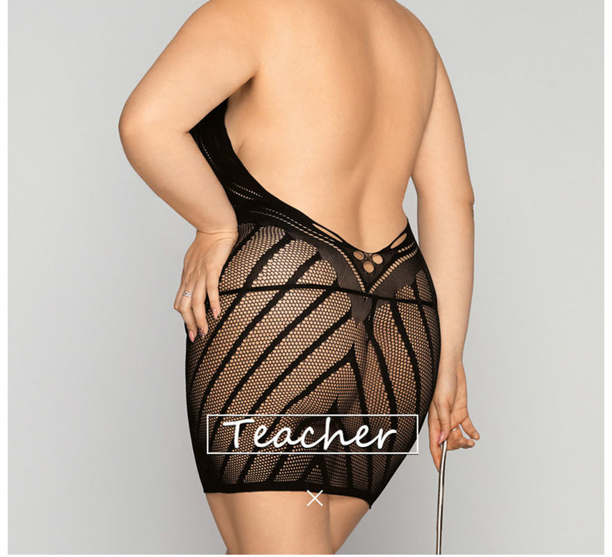 La lingerie sexy M-XXL de Cosplay de taille de School 95cm de professeur lacent la combinaison d'une seule pièce