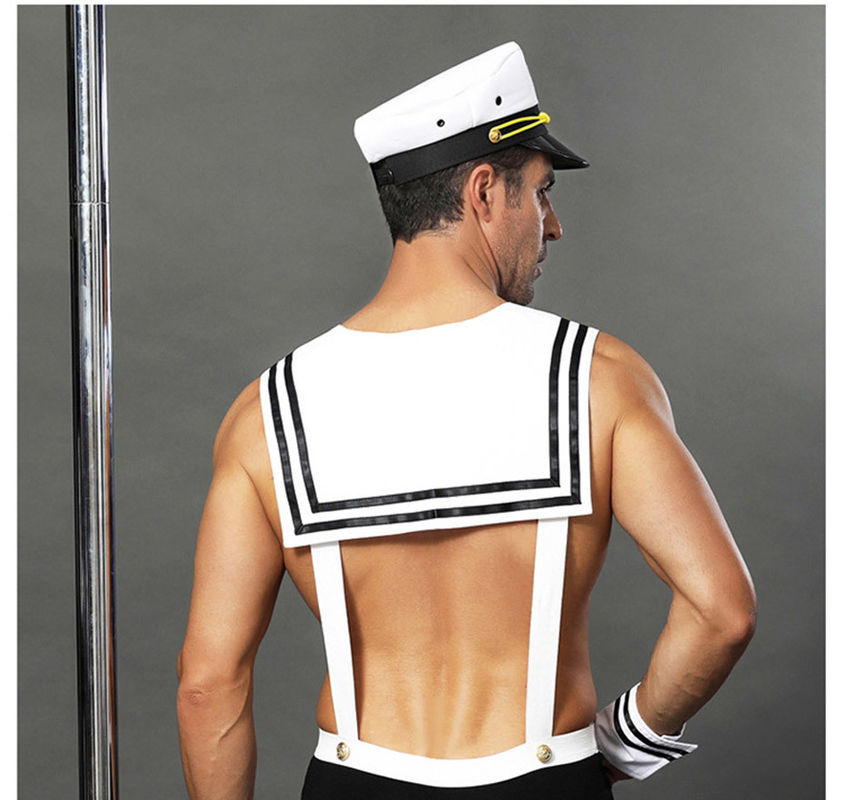 Marin sexy Uniform Cosplay du buste 87cm de la taille 82cm des lingeries des hommes de XXL