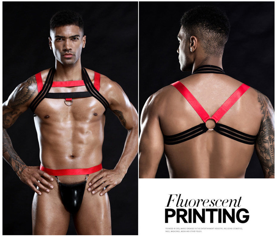 Jeu sexy de rôle de combinaison-pantalon de buste de la combinaison 105cm des lingeries des hommes sans manche en nylon