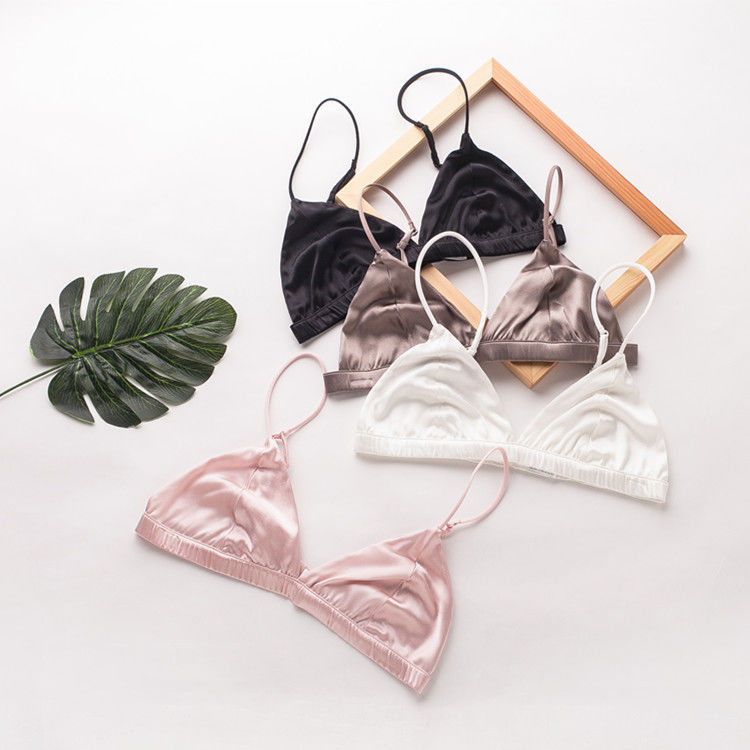 Les soutiens-gorge sexy convertibles de femmes suggère le Spandex en nylon sans fil en soie du soutien-gorge 32A 32B 32C