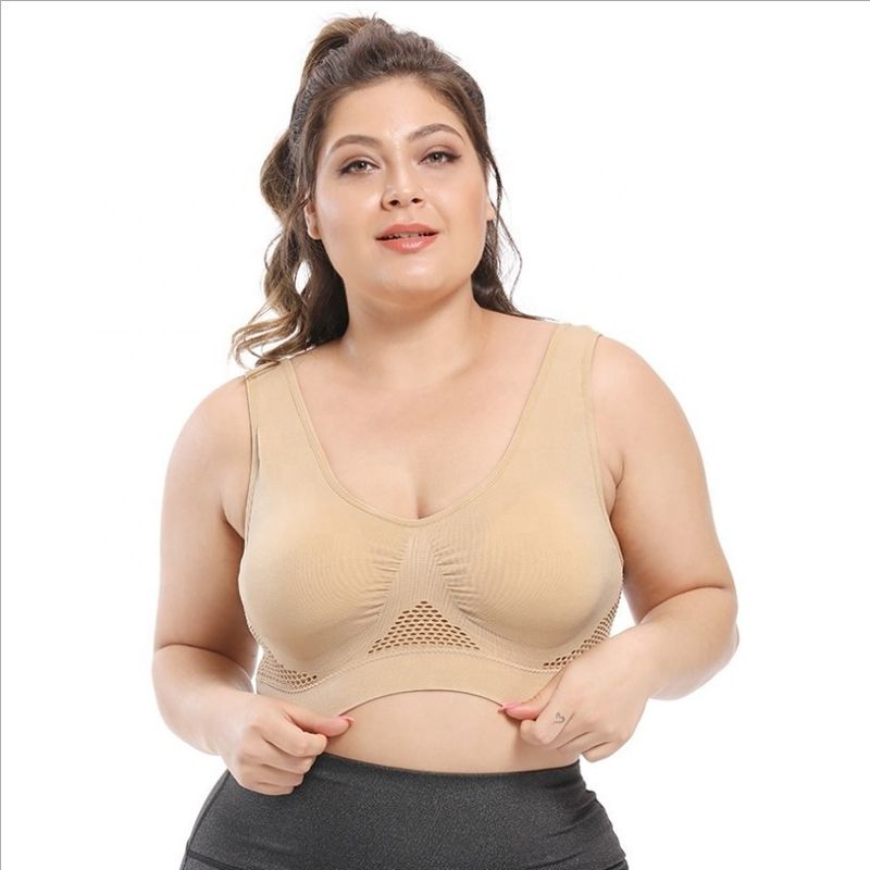 Le yoga folâtre de grands sous-vêtements de dentelle de coton des soutiens-gorge 44C 44D 3XL 4XL de dames