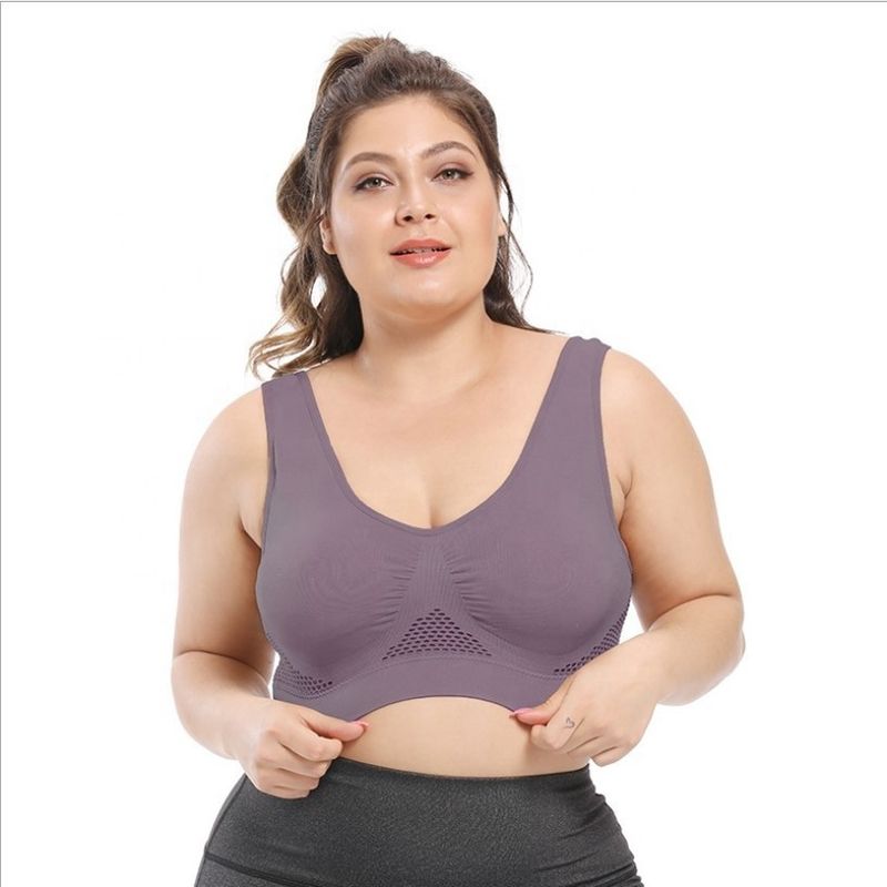 Le yoga folâtre de grands sous-vêtements de dentelle de coton des soutiens-gorge 44C 44D 3XL 4XL de dames