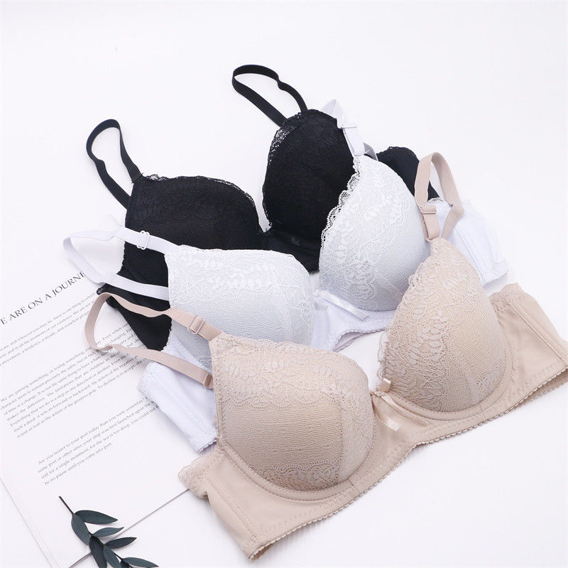 la dentelle de 75B 75C soulèvent les femmes antibactériennes du soutien-gorge 50kg 60kg de Bralette tricotées