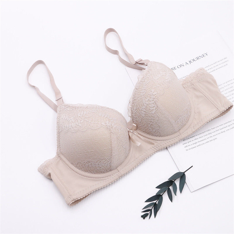 la dentelle de 75B 75C soulèvent les femmes antibactériennes du soutien-gorge 50kg 60kg de Bralette tricotées