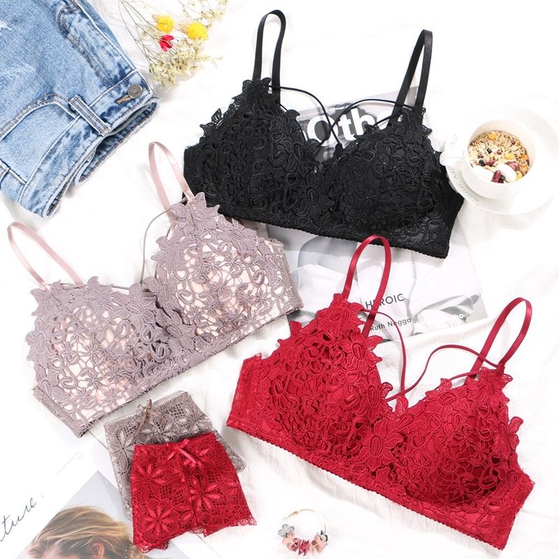 Le soutien-gorge sexy antistatique Penty a placé des techniques teintes simples solides de sous-vêtements en soie