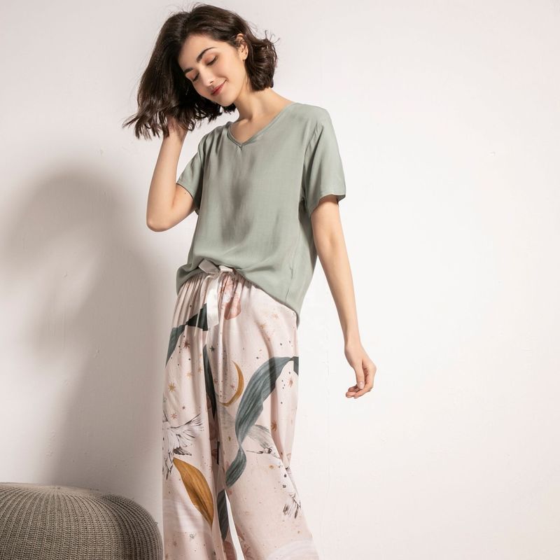 Costume en soie de nuit des vêtements de nuit 62cm XS 2XL de pyjamas des femmes 3XL pour des dames