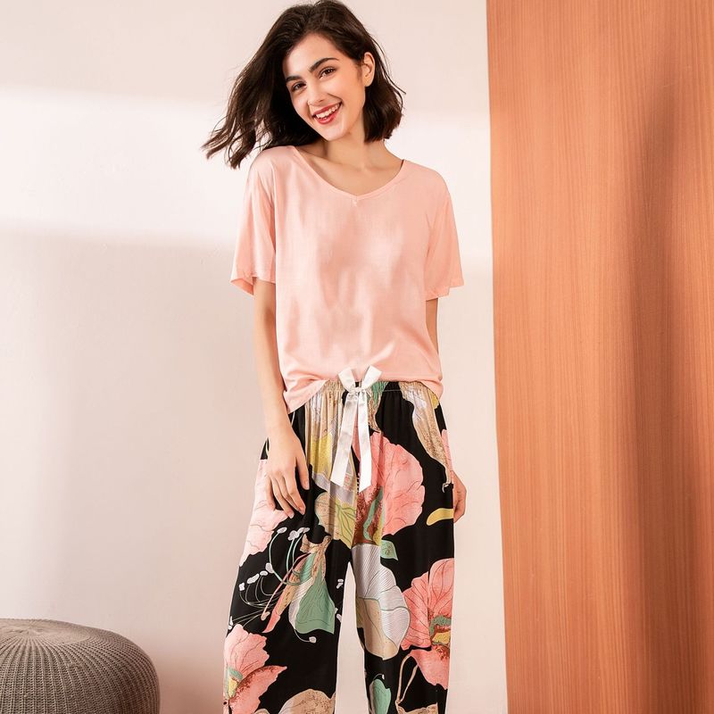 Costume en soie de nuit des vêtements de nuit 62cm XS 2XL de pyjamas des femmes 3XL pour des dames