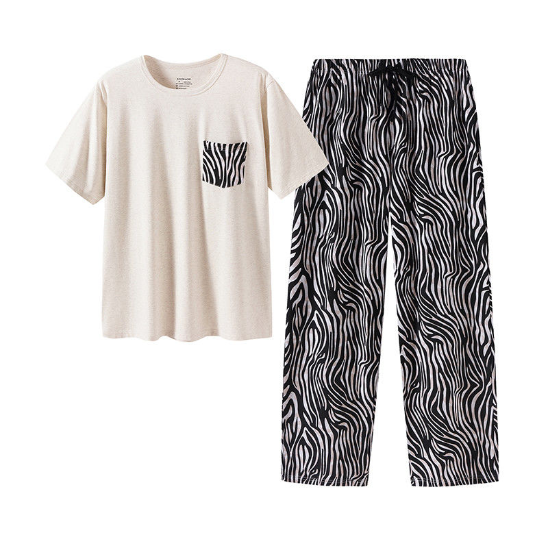 Ensemble tricoté en deux parties de costume de nuit de pyjamas chauds de vêtements de nuit de 2XL L hommes