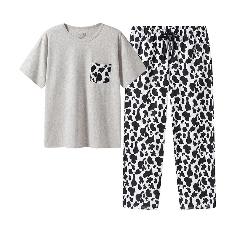 Ensemble tricoté en deux parties de costume de nuit de pyjamas chauds de vêtements de nuit de 2XL L hommes