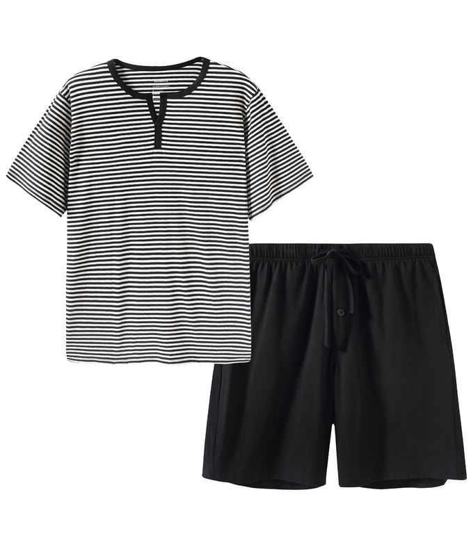 Ensemble tricoté en deux parties de costume de nuit de pyjamas chauds de vêtements de nuit de 2XL L hommes