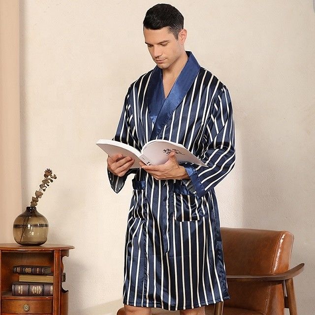 Peignoir chaud de simulation des hommes du coton de pyjamas sans manche d'été