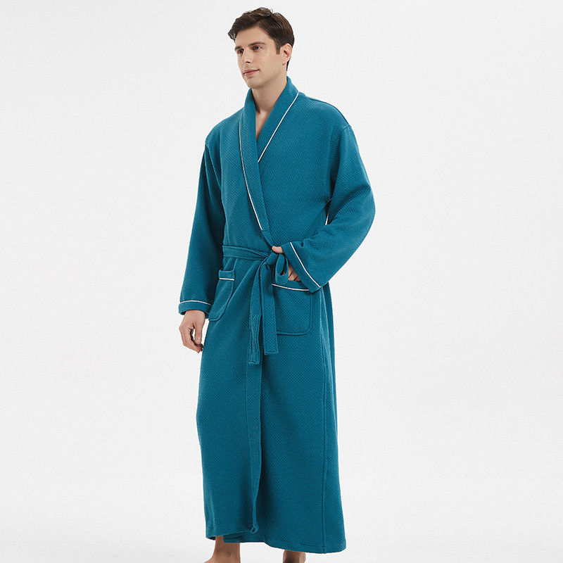 Plus les pyjamas chauds solides de tissu de coton des vêtements de nuit des hommes de Loungewear pour les hommes