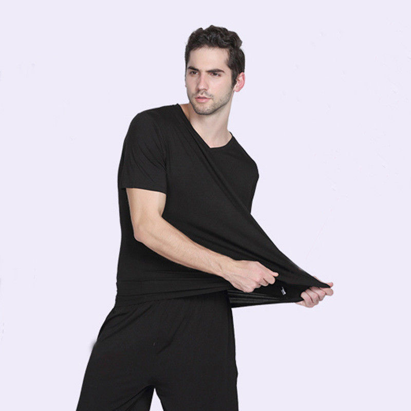 Viscose en bambou du survêtement de pyjama des vêtements de nuit des hommes en nylon élastiques des hommes chauds de pantalon