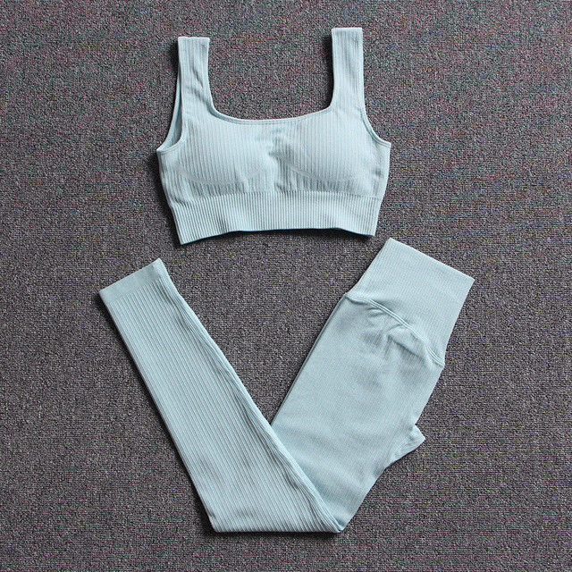 Habillement sans couture de forme physique de PCS du costume 3 de yoga de sports de Spandex de soutiens-gorge de haut gymnase femelle de taille
