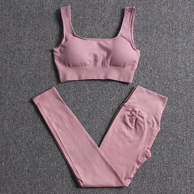 Habillement sans couture de forme physique de PCS du costume 3 de yoga de sports de Spandex de soutiens-gorge de haut gymnase femelle de taille