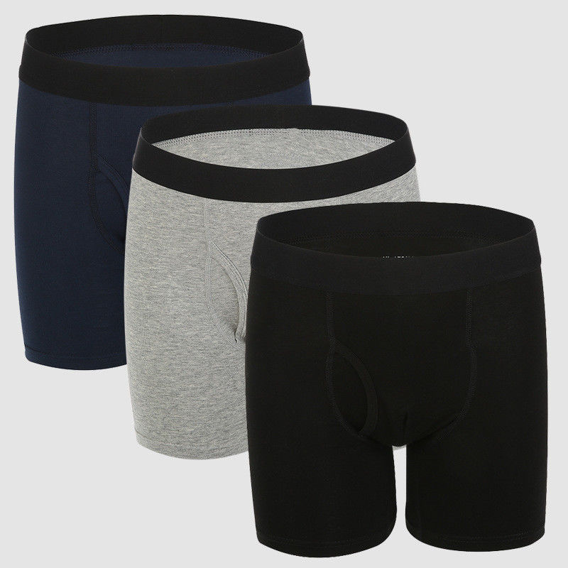 Le boxeur en bambou de Spandex de coton de fibre donne des instructions des sous-vêtements de la rayonne XS-2XL d'hommes de shorts