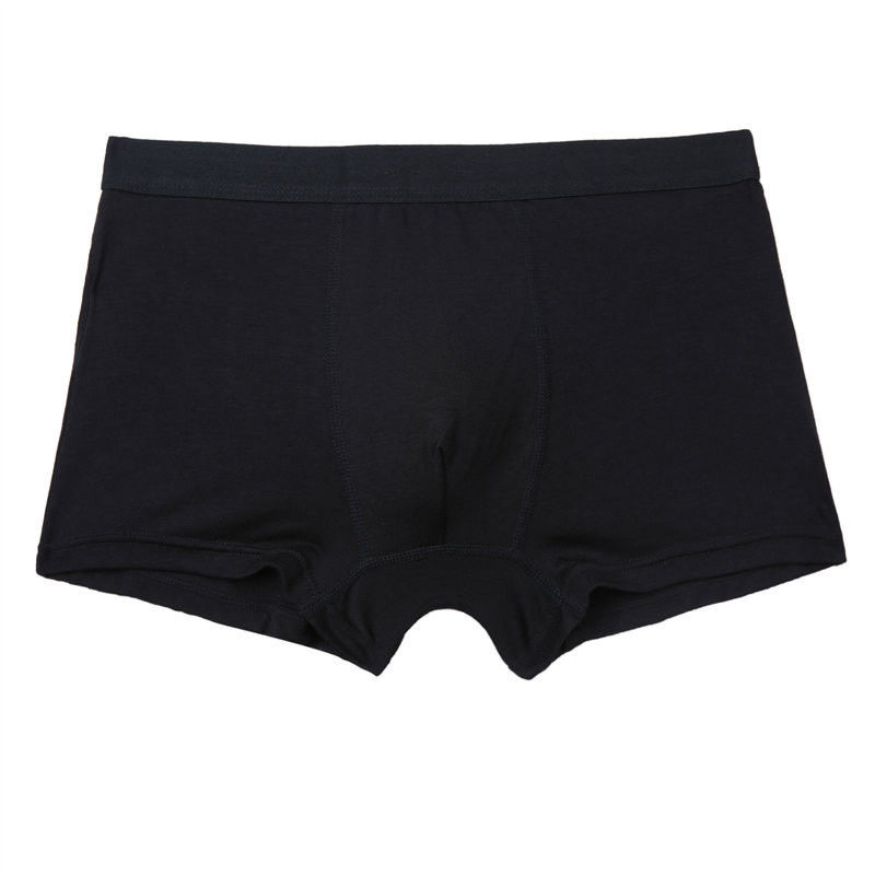 Sous-vêtements noirs de Spandex du coton 5 des sous-vêtements 95 d'hommes de coton de boxeur de RTS