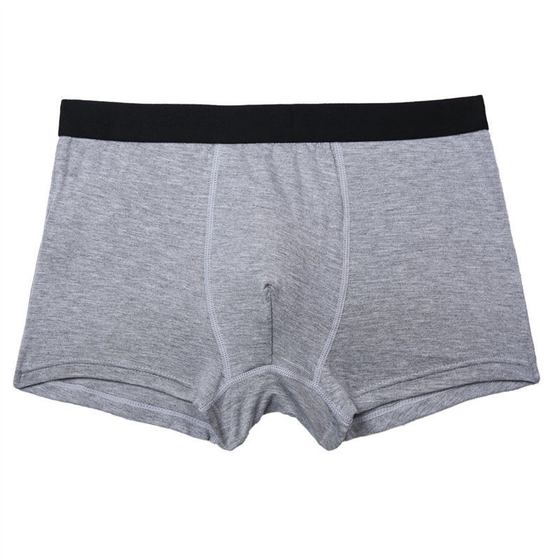 Sous-vêtements noirs de Spandex du coton 5 des sous-vêtements 95 d'hommes de coton de boxeur de RTS