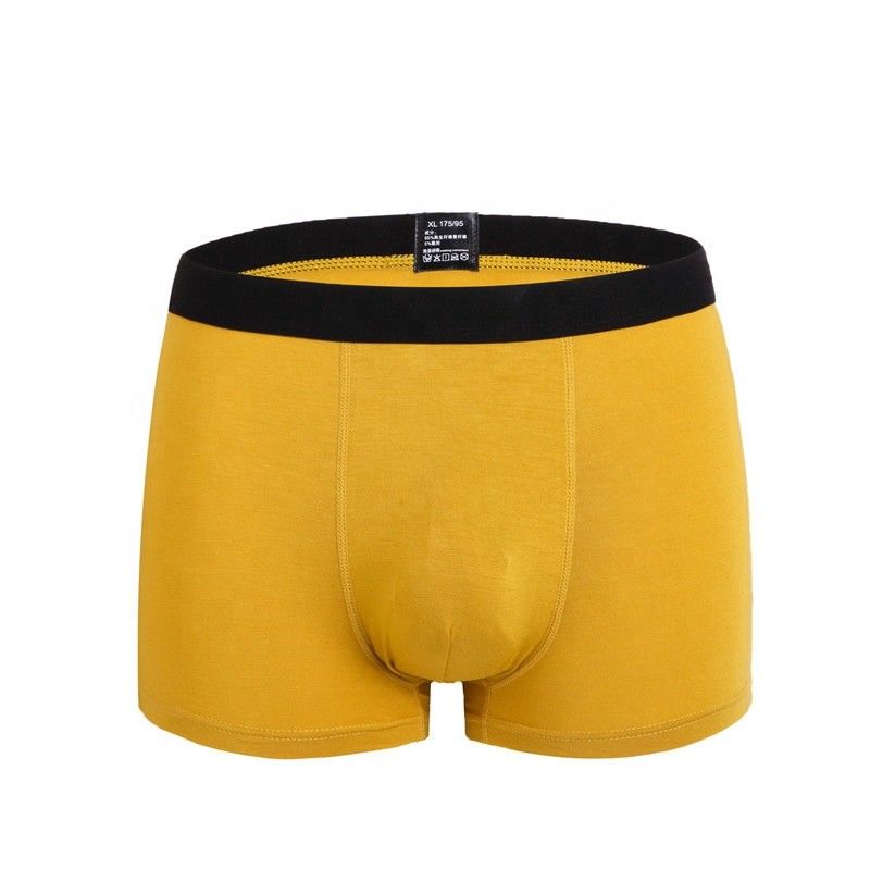 Sous-vêtements noirs de Spandex du coton 5 des sous-vêtements 95 d'hommes de coton de boxeur de RTS